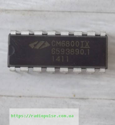 

Микросхема CM6800TX ( CM6800T+X ) , DIP16