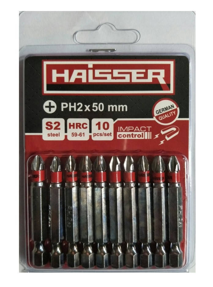 

Бита РН2 х 50, сталь S2, Haisser 81308 (2712704)