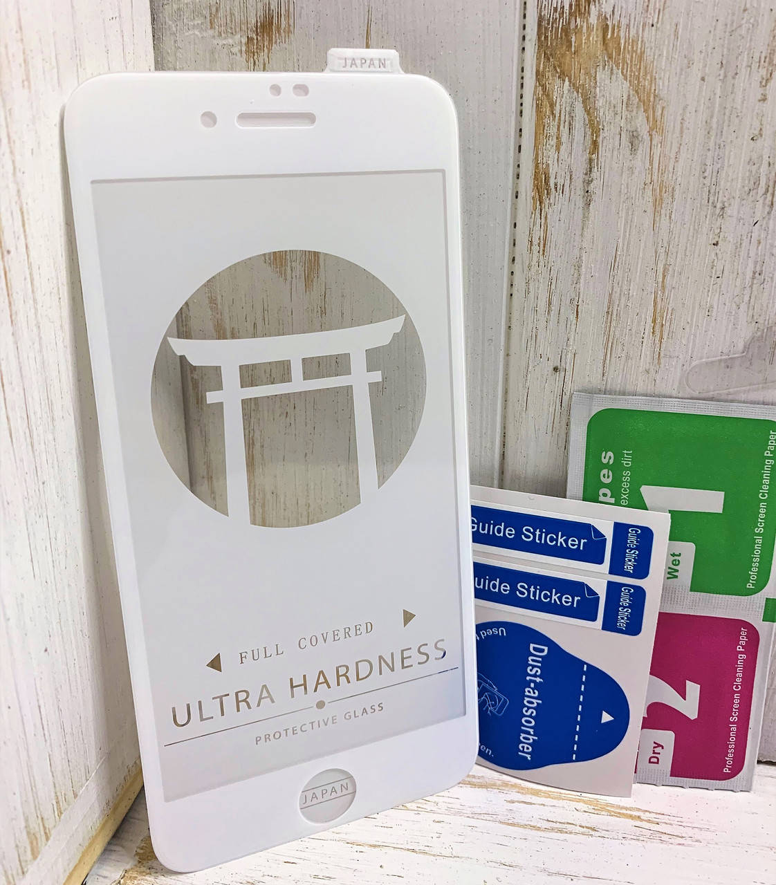 

Защитное стекло для iPhone 7 Japan HD белое, Прозрачный