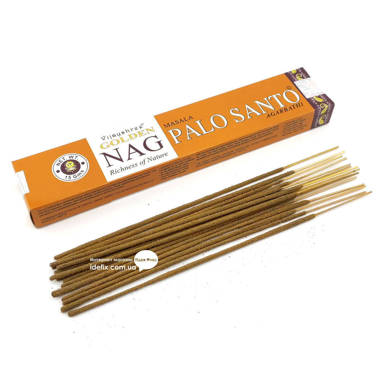 

Благовоние Golden Nag Palo Santo Vijayshree 15г. Аромапалочки Священное дерево (33924)
