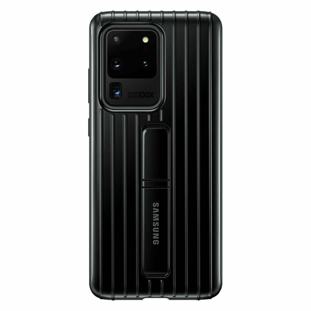

Оригинальный Чехол Samsung Protective Standing Cover Black для Galaxy S20 Ultra 5G SM-G988, Черный