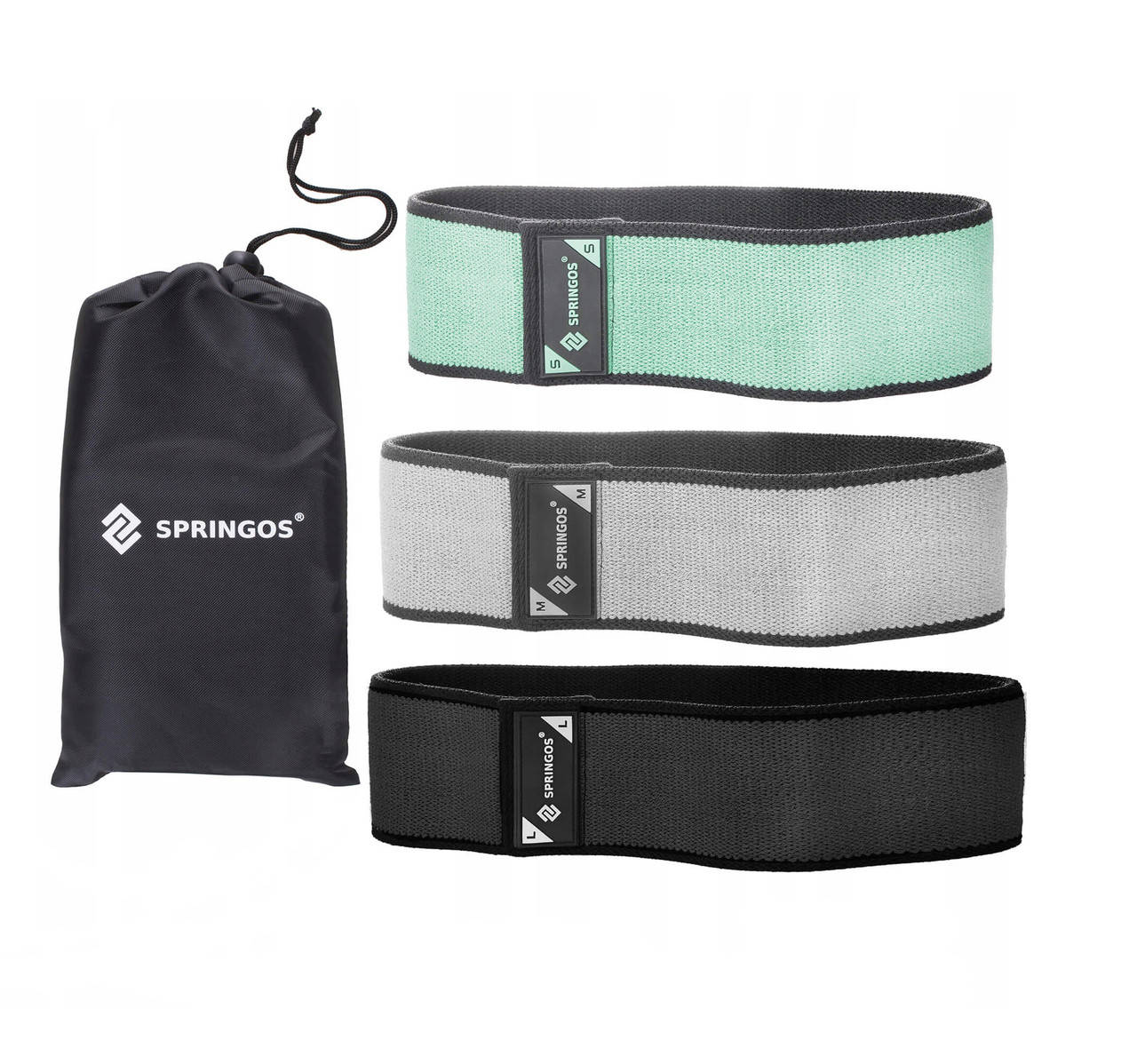 

Резинка для фитнеса и спорта тканевая Springos Hip Band 3 шт FA0112 - UkMarket