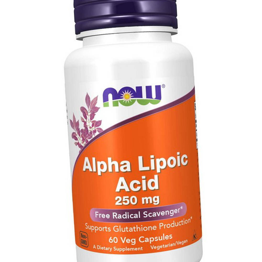 

Альфа-липоевая кислота NOW Foods Alpha Lipoic Acid 250 мг 60 капсул