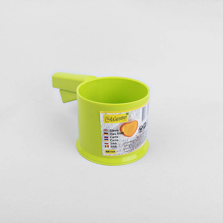 

Кружка-сито для просеивания муки Maestro (Маестро) 10.6 см (MR-1164), Зелёный