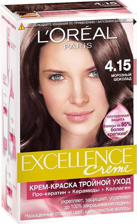

Фарба для волосся Loreal EXCELLENCE 4.15 Льодяний шоколад