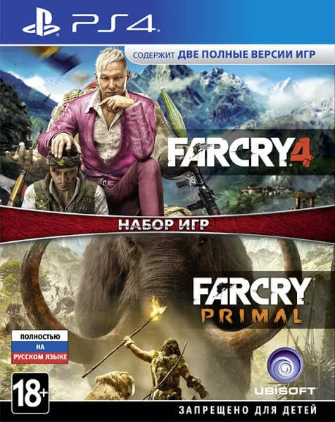 

Far Cry 4 + Far Cry Primal (русская версия) PS4