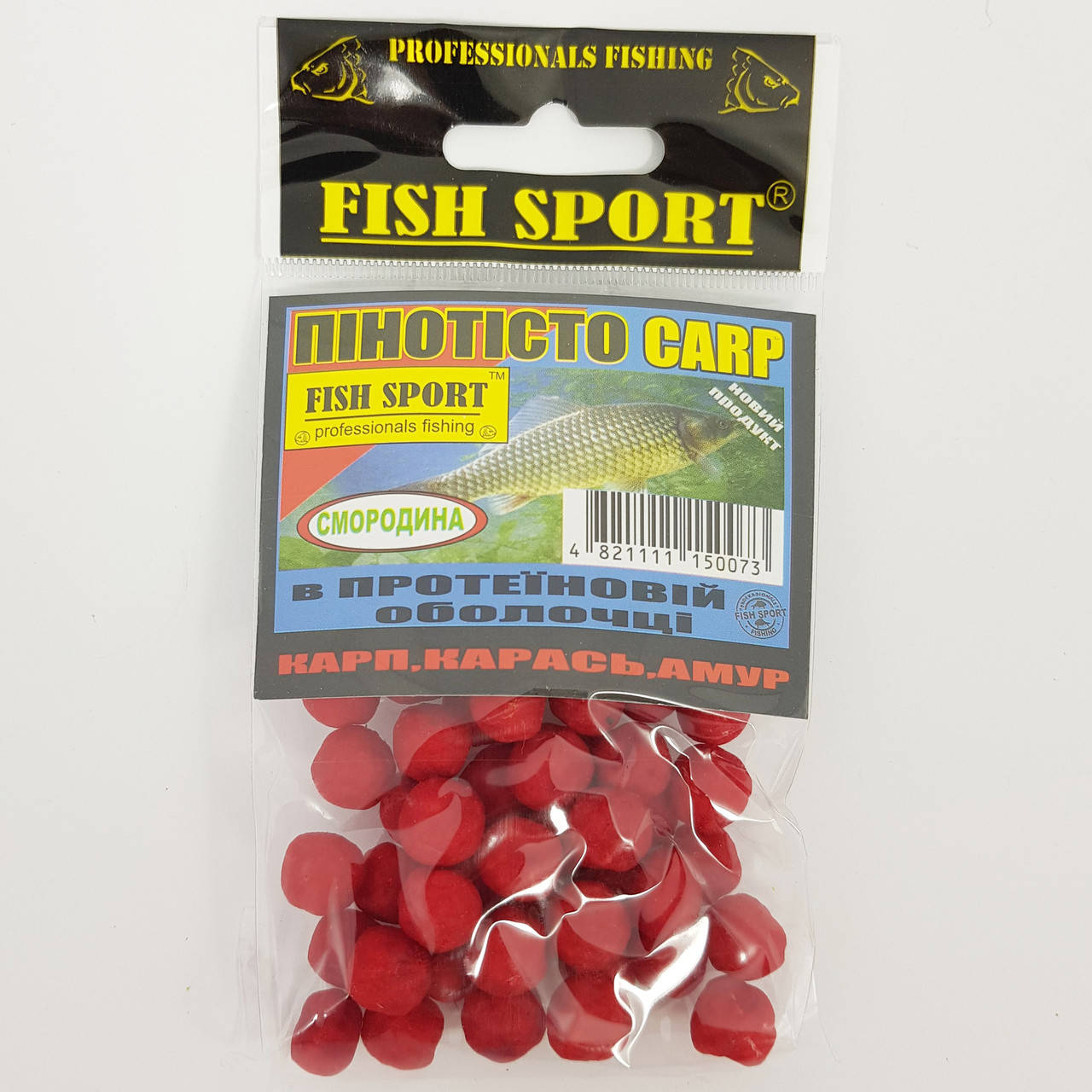 

Насадка пенотесто Carp в протеиновой оболочке Fish Sport (смородина) 25г