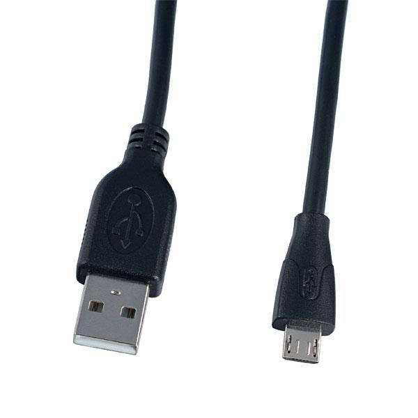 

Мультимедийный кабель USB2.0 A вилка — Micro USB вилка 1м U4001, Черный