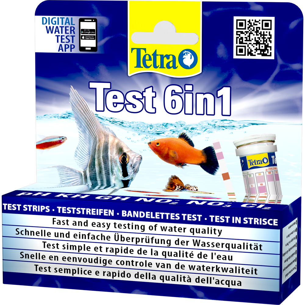 

Тесты для воды аквариума Tetra Test 6in1 25 шт.