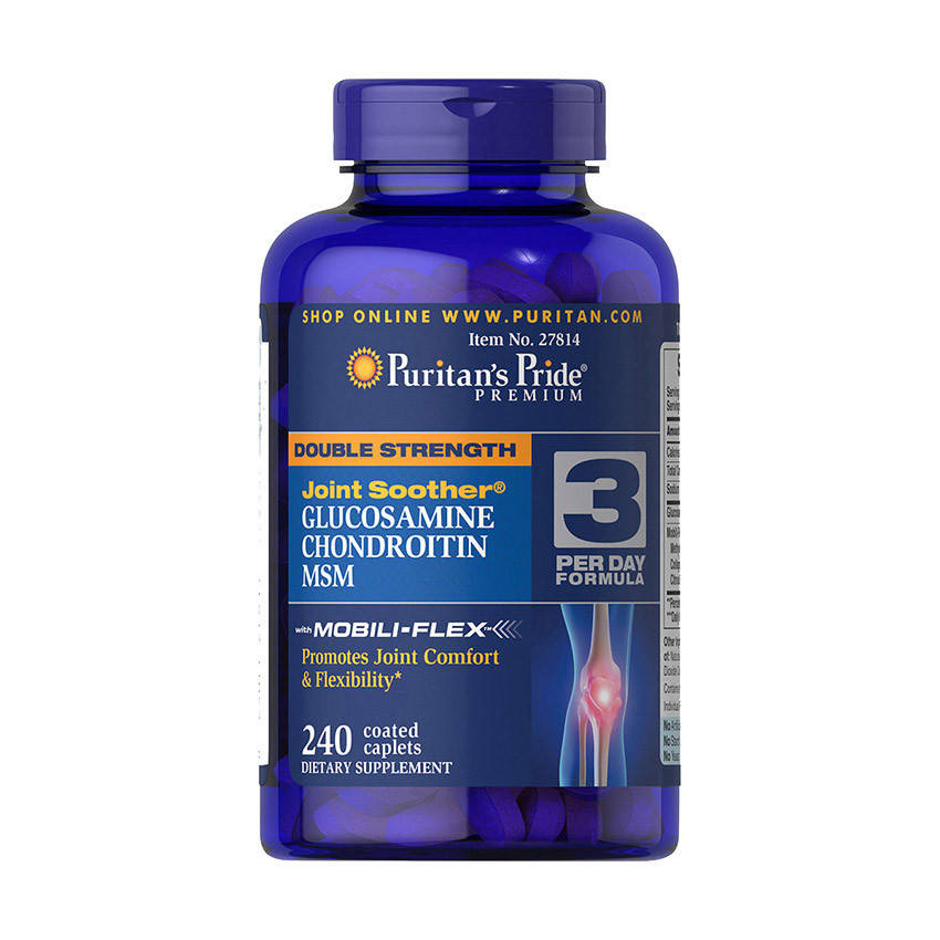 

Глюкозамин хондроитин МСМ Puritan's Pride Glucosamine Chondroitin MSM 240 каплет