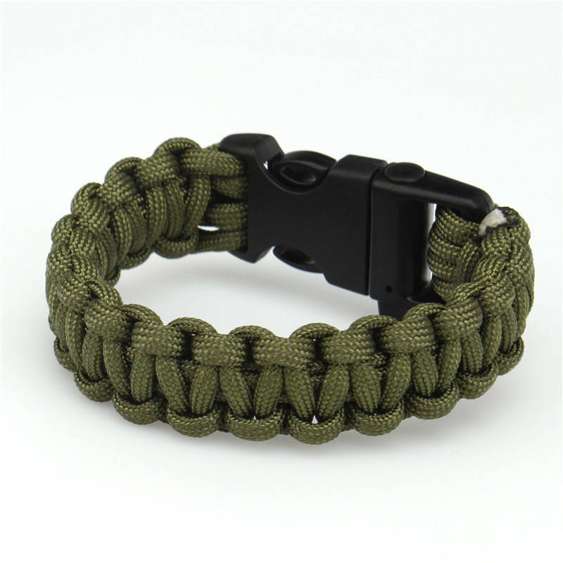 

Браслет выживания Paracord army green