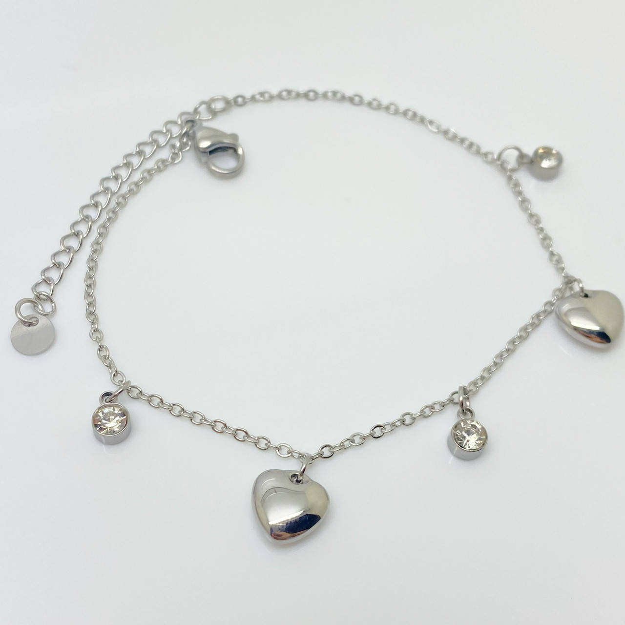 

17 +3 см. Браслет с сердечками xp