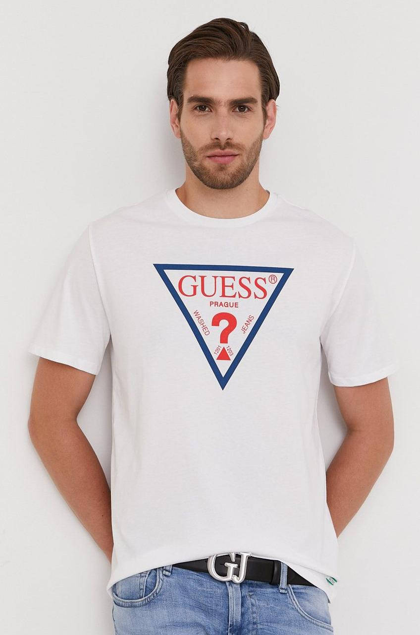

Футболка мужская Guess, белая гесс