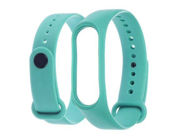 

Силиконовый ремешок браслет для Xiaomi Mi Band 3 / 4, Спортивный ремешок на Сяоми Ми Бенд 3 / 4 Бирюзовый