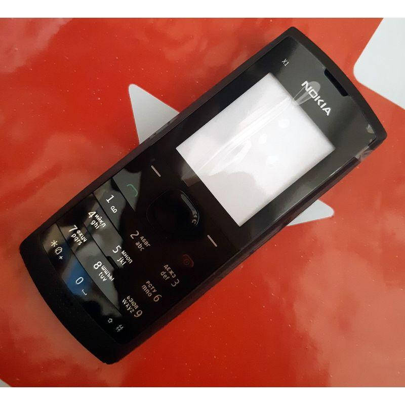 

Корпус телефона Nokia X1-00, полный комплект, черный, клавиатура.