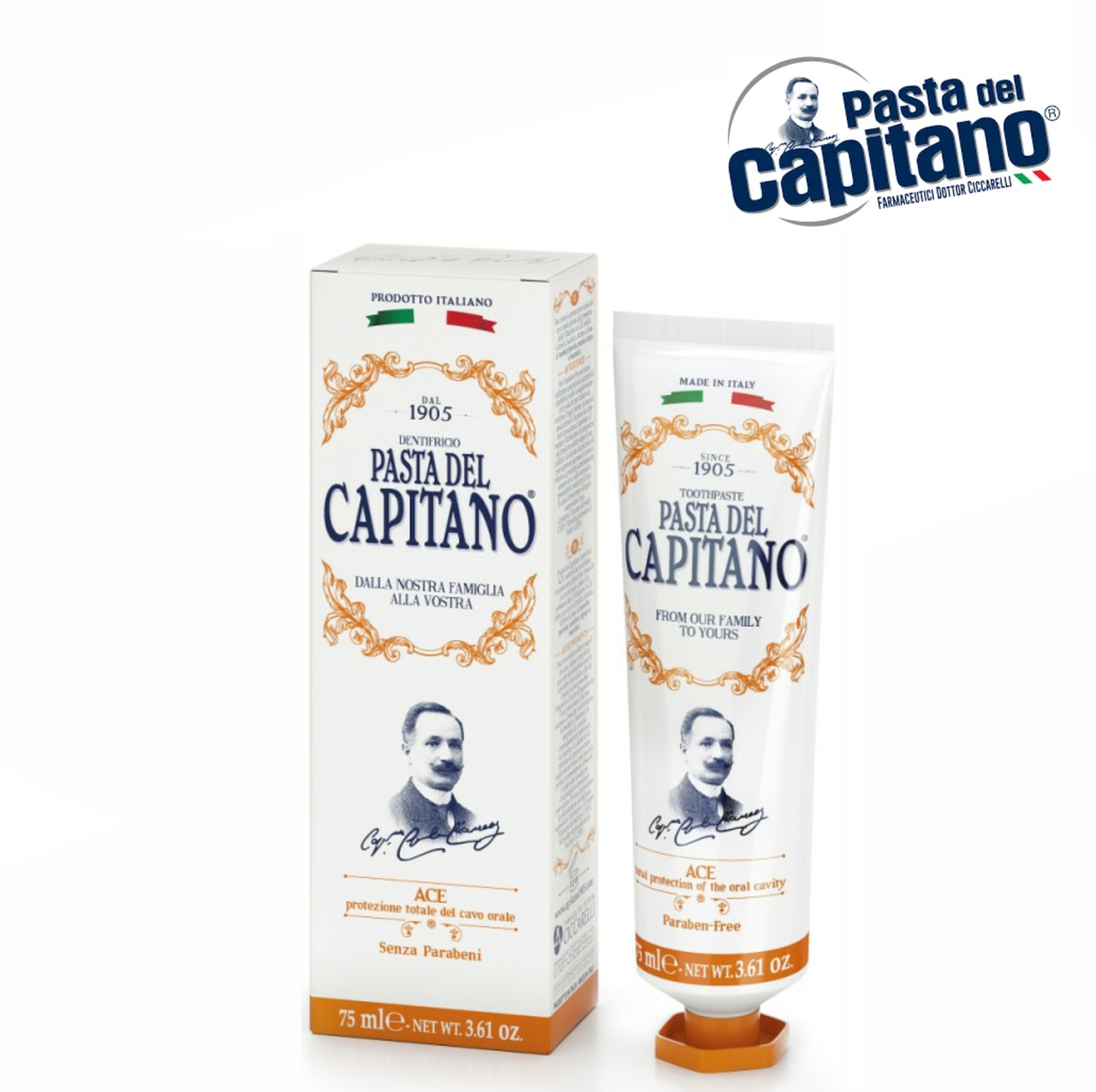 

Зубная паста Pasta Del Capitano 1905 с витаминами ACE 75 мл
