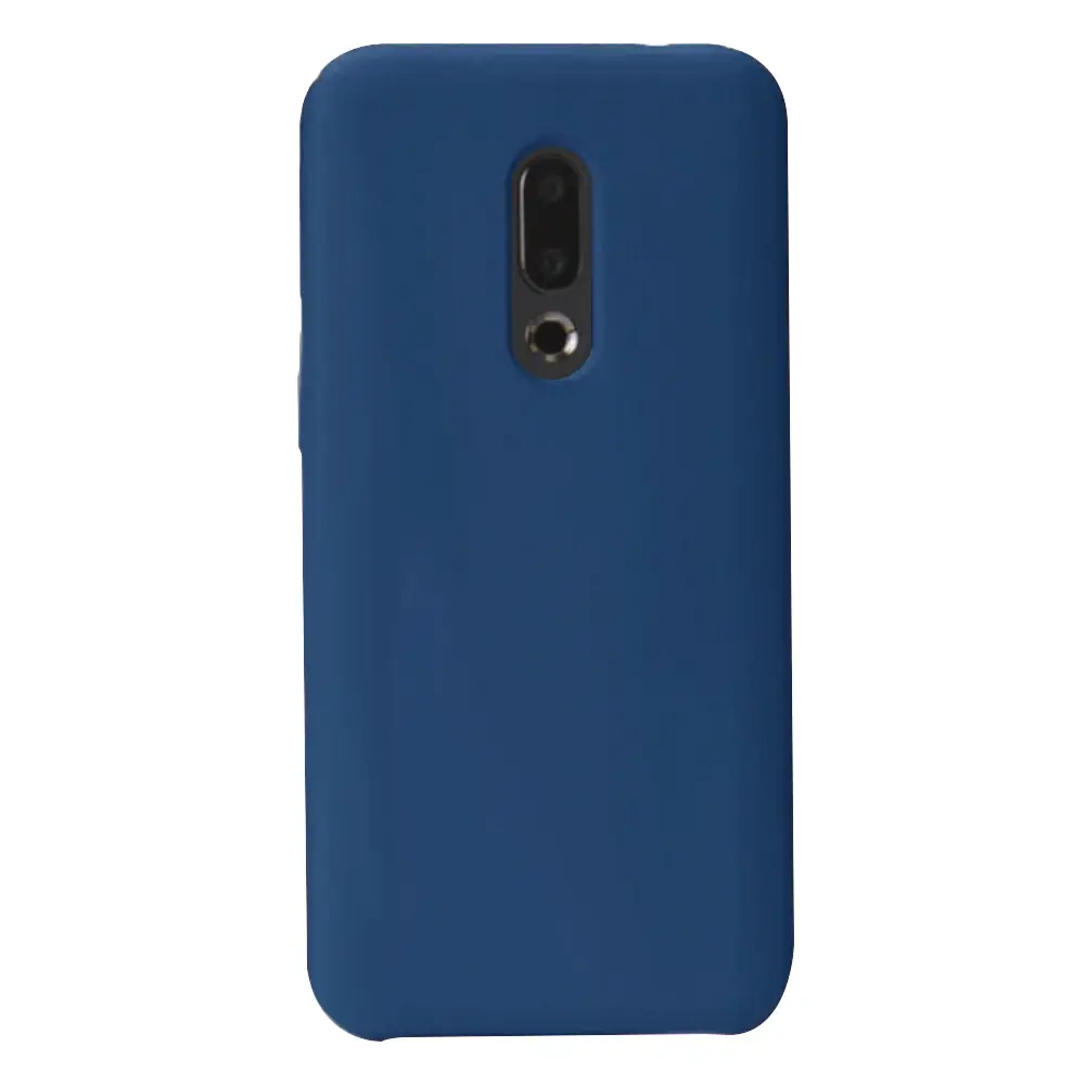

Силиконовый чехол для Meizu 16 \ 16x M872H Темно-синий микрофибра soft touch