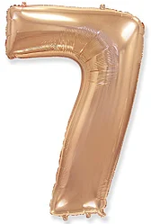 

Фольгированная цифра Flexmetal 40" (100 см) 7 розовое золото