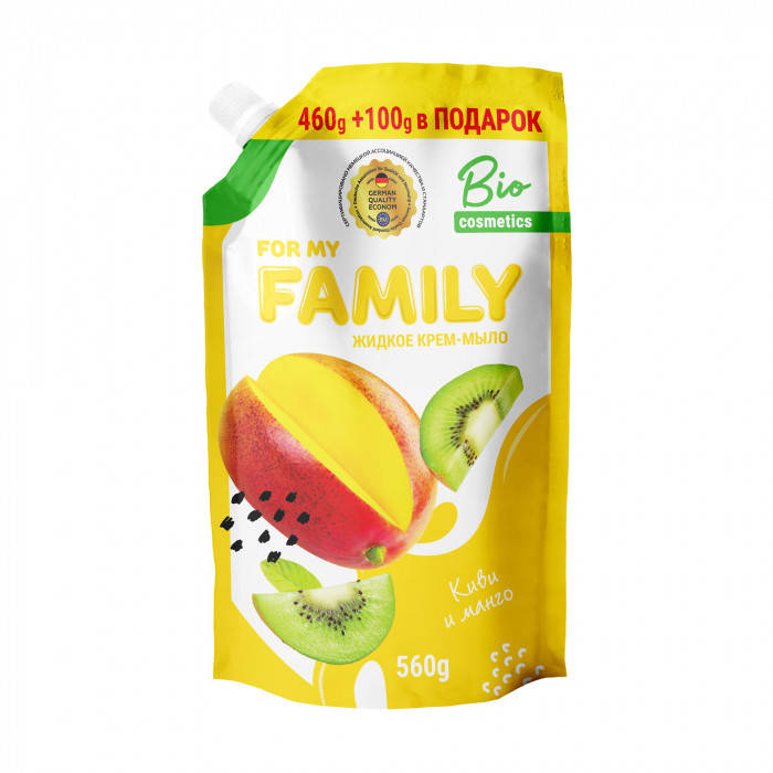 

FAMILY Рідке мило Ківі та манго 560мл (Doypack) 721464