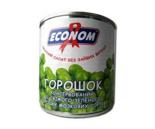 

Горошок зелений "Економ" ж/б 1с 420 г