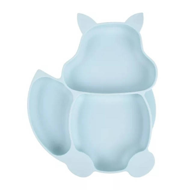 

Тарелка силиконовая секционная детская на присоске для прикорма, подходит для БЛВ прикорма, Зелёный