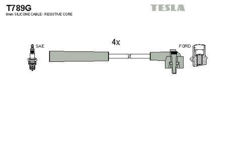 

Провода зажигания FORD SIERRA TESLA T789G