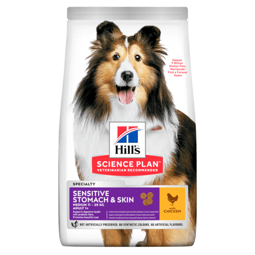 

Сухой корм для собак Hill's Science Plan Canine Adult Sensitive Stomach & Skin Medium Chicken 14 кг