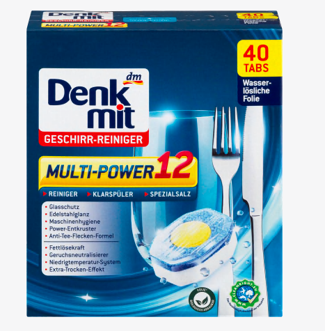 

Таблетки для мытья посуды "Все в одном" Denkmit Multi Power 12
