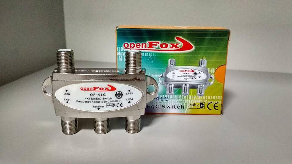 

Комутатор DiSEqC openFox 4Х1 OF-41NC