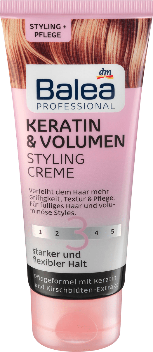

Стайлинг - крем для укладки волосся Balea Professional Keratin & Volumen, 100 ml