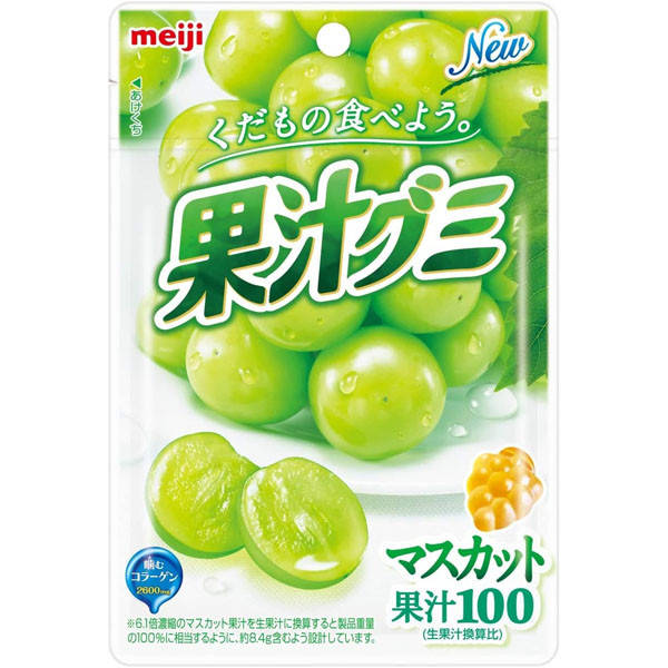 

Коллагеновый мармелад Зеленый виноград MEIJI Collagen Muscat Juice