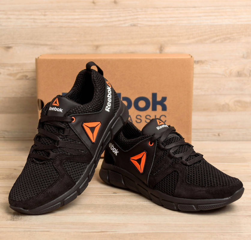 

Мужские черные летние кроссовки Reebok, Черный