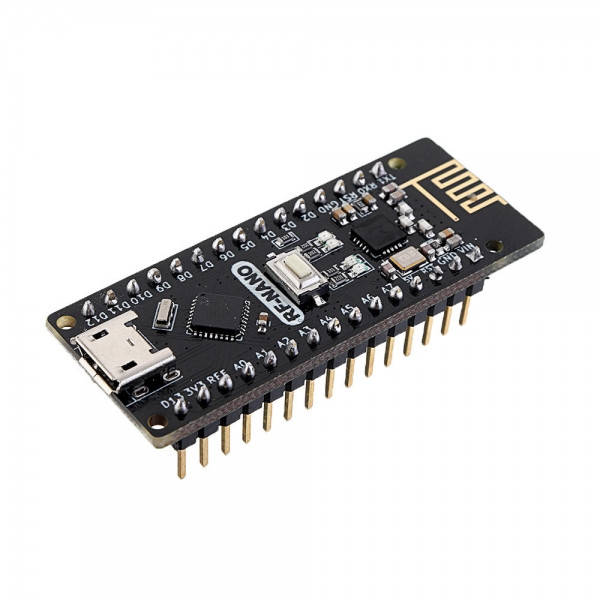 

Arduino RF Nano V3.0 Модуль Micro USB ATmega328P QFN32 5B 16M CH340 NRF24l01 2.4Ггц