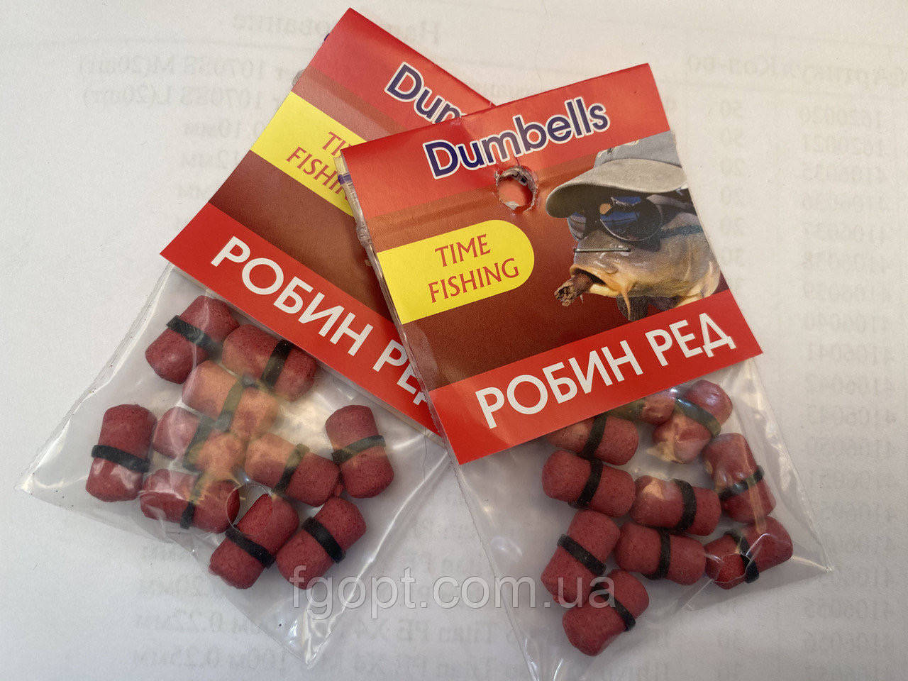 

Мини-бойлы TimeFishing dumbells Robin Red 7*14mm (10шт.)