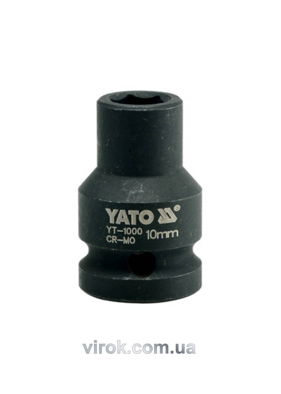 

Головка торцевая ударная шестигранная YATO 1/2" М10 х 39 мм YT-1000