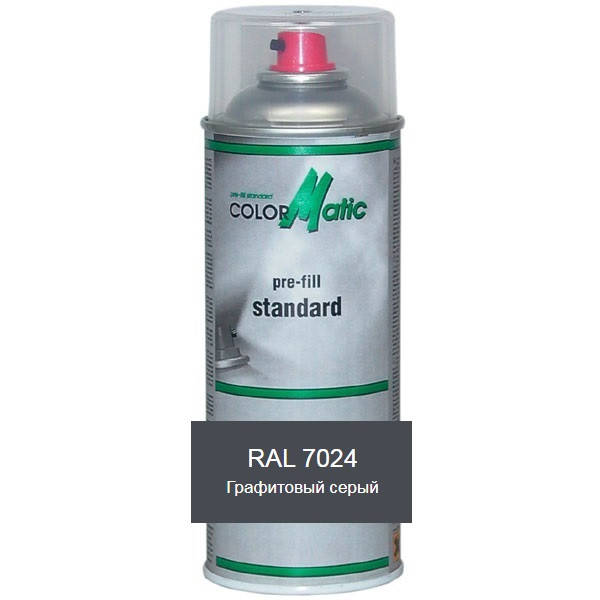 

Аэрозольная акриловая краска RAL 7024 Mobihel (графитовый серый)