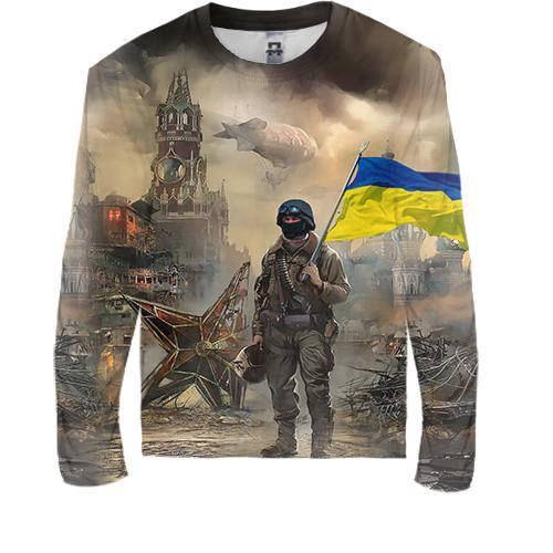 

Детский 3D лонгслив с украинским воином