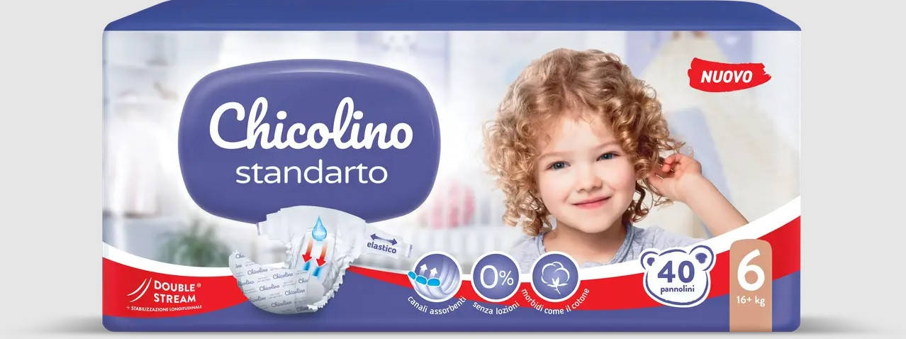 

Подгузники детские Chicolino 6 (16+ кг), 40 шт