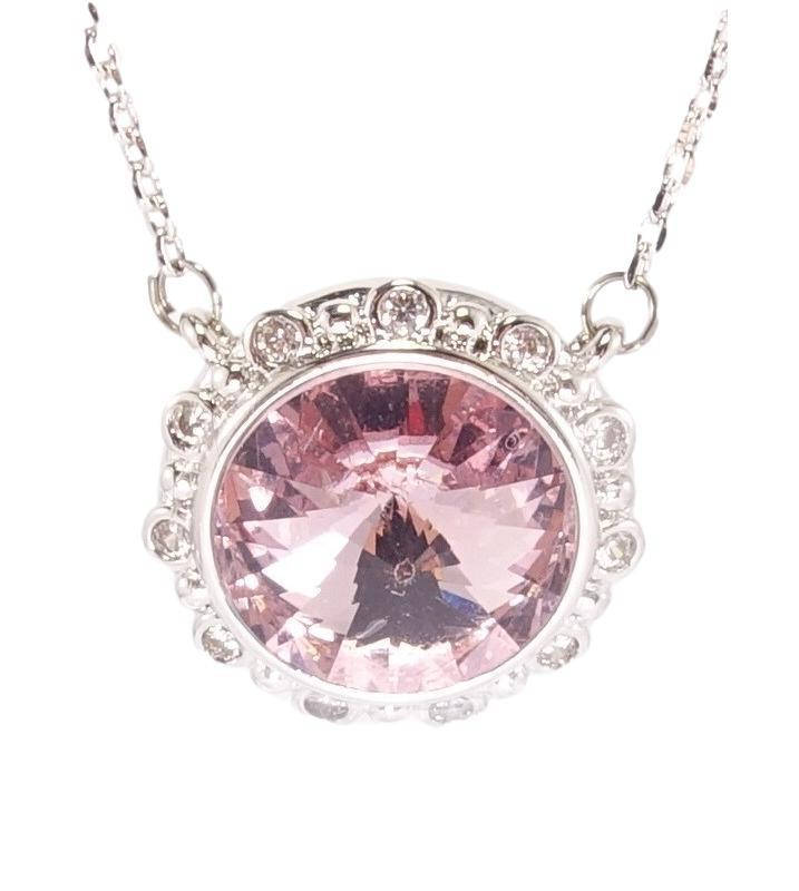 

Кулон Xuping Родий с кр-ми Swarovski на цепочке "Кристалл Light Amethyst в обрамлении циркония" дл.43-48см х