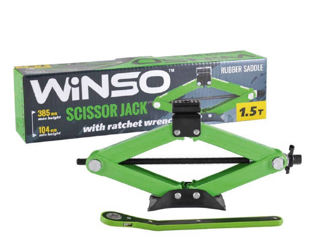 

Домкрат ромбовый Winso 1,5т с трещоткой (121520)