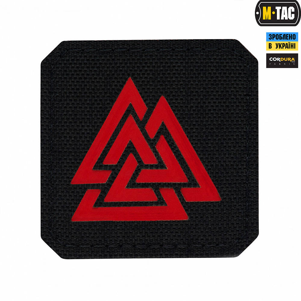 

Патч M-TAC Валькнут Laser Cut Red/Black