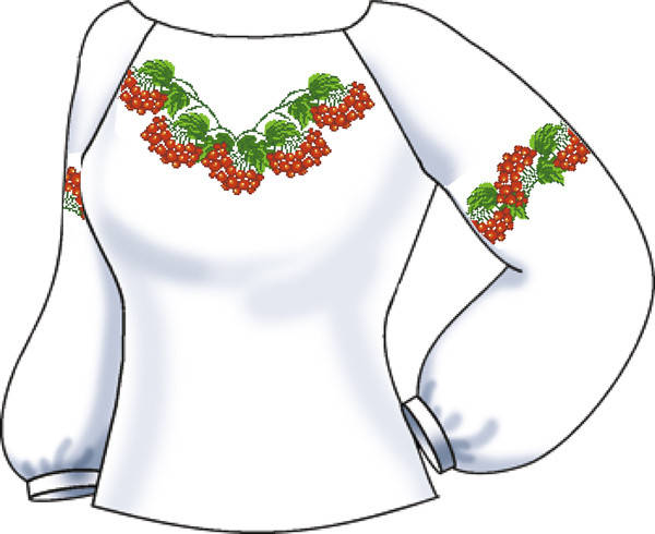 

СВЖ-24. Заготовка для вишивки бісером Жіноча сорочка.