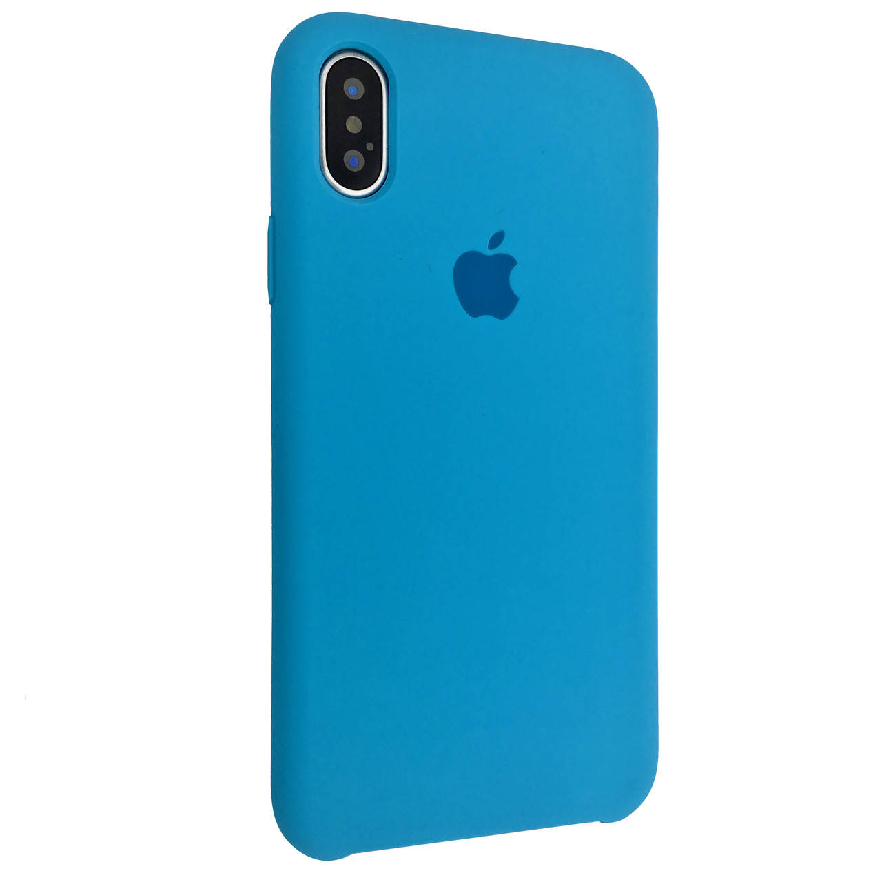 

Чехол-накладка Silicone Case для Apple iPhone X / XS (16), Голубой