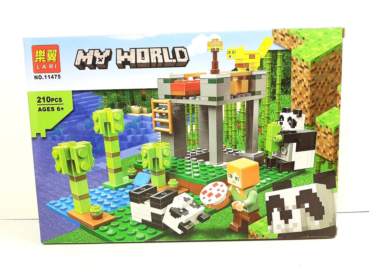 

Конструктор 11475 "MINECRAFT" "Ферма панд" 210 деталей