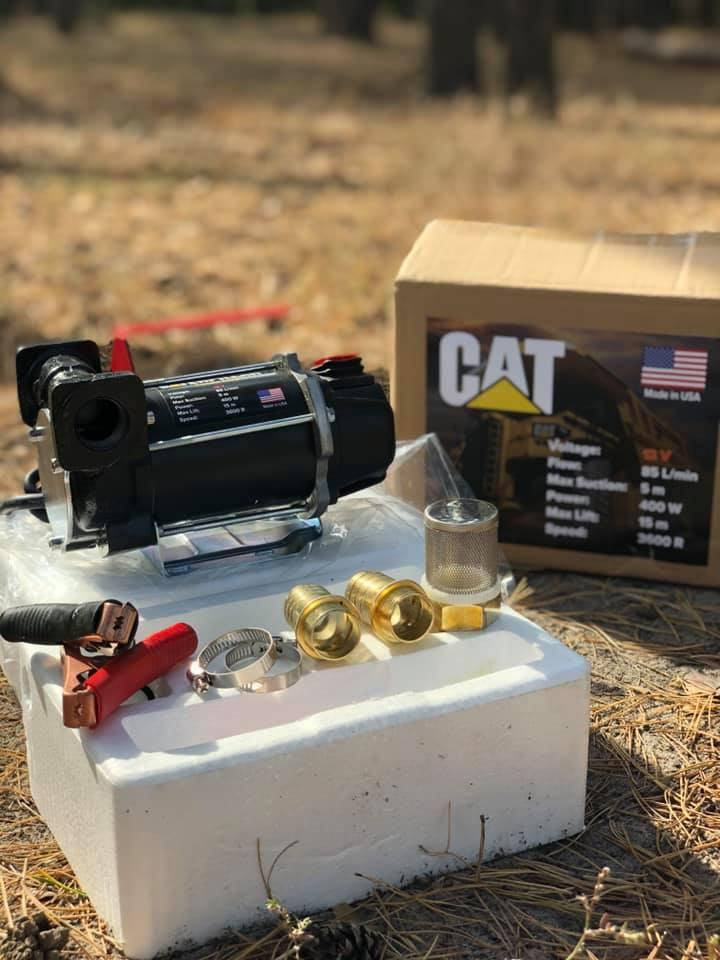 

Насос Кетерпиллер 12v/24v помпа для перекачки БЕНЗИНА, ДИЗЕЛЯ, ВОДЫ, Caterpillar CAT