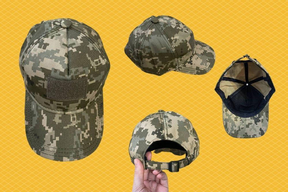 

Тактическая кепка-бейсболка с липучкой, камуфляж