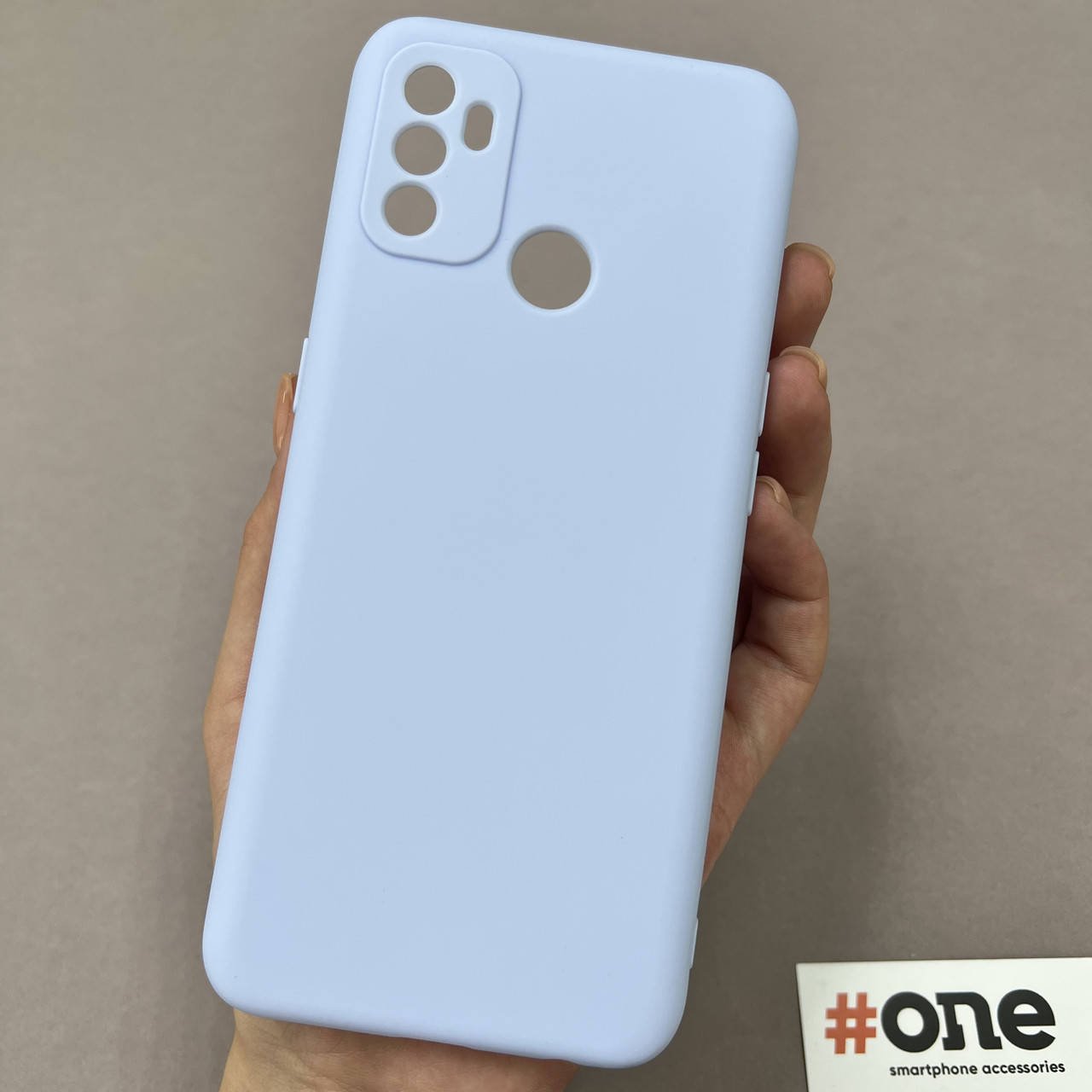 

Чехол для Oppo A53 силиконовый плотный с защитой для камеры чехол на телефон оппо а53 сиреневый HLG