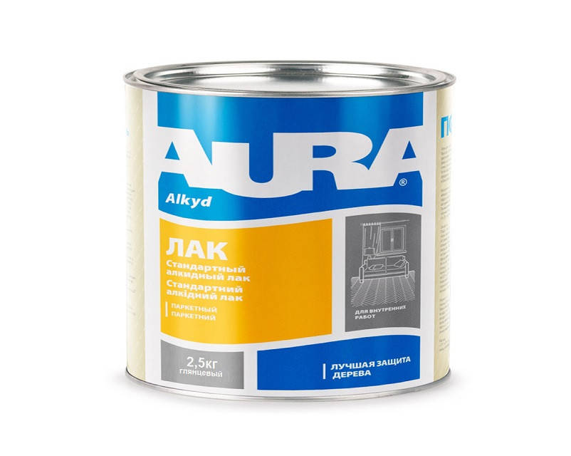 

Лак алкид-уретановый AURA ПАРКЕТНЫЙ глянцевый 2,5кг