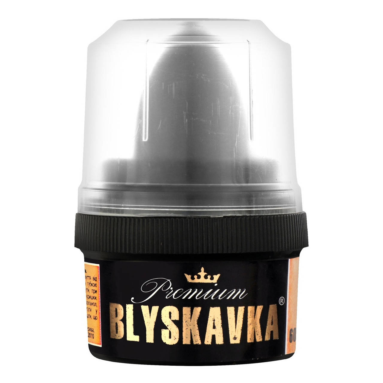 

Крем-краска BLYSKAVKA с губкой банка 60мл коричневая, Коричневый