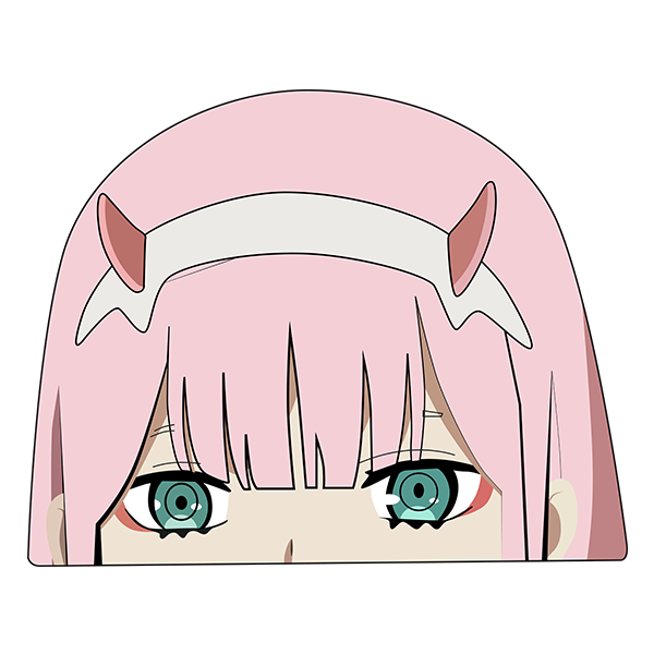 

Anime 02 sticker влагостойкая наклейка 12*10см, Розовый